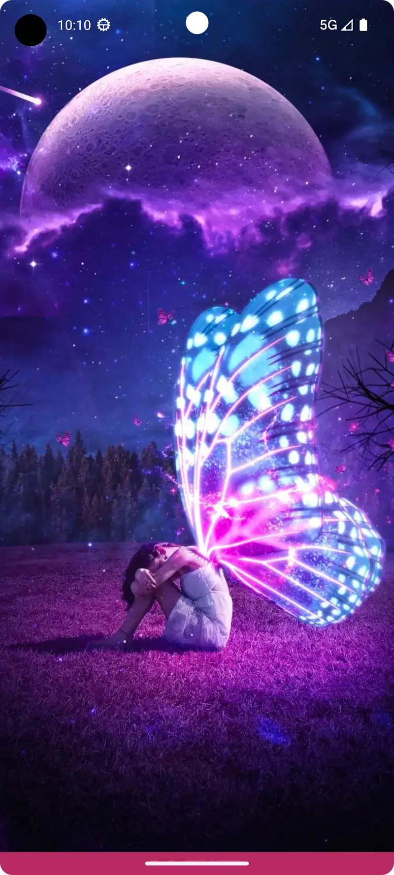 Captura de tela 2 do app Girly Wallpapers for Girls