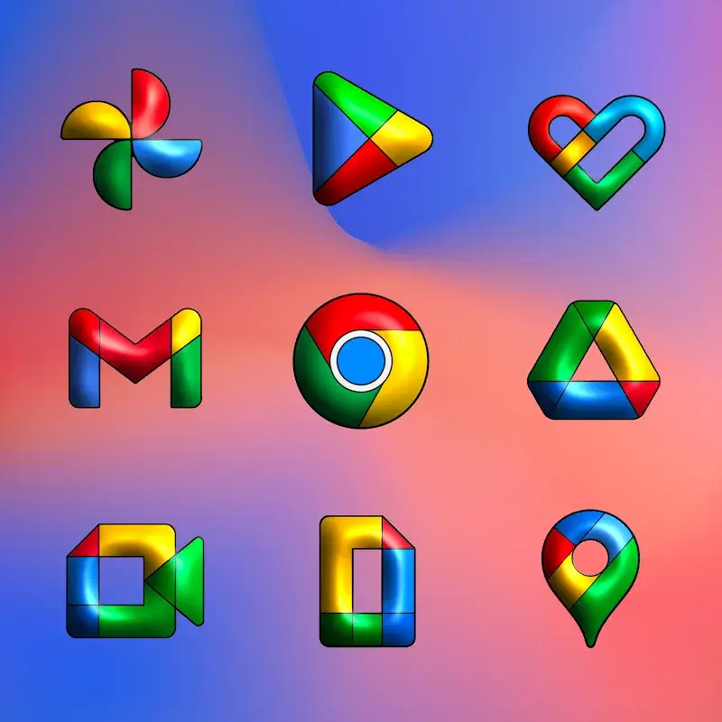 Tangkapan Layar 4 dari Pixly Limitless 3D – Icon Pack