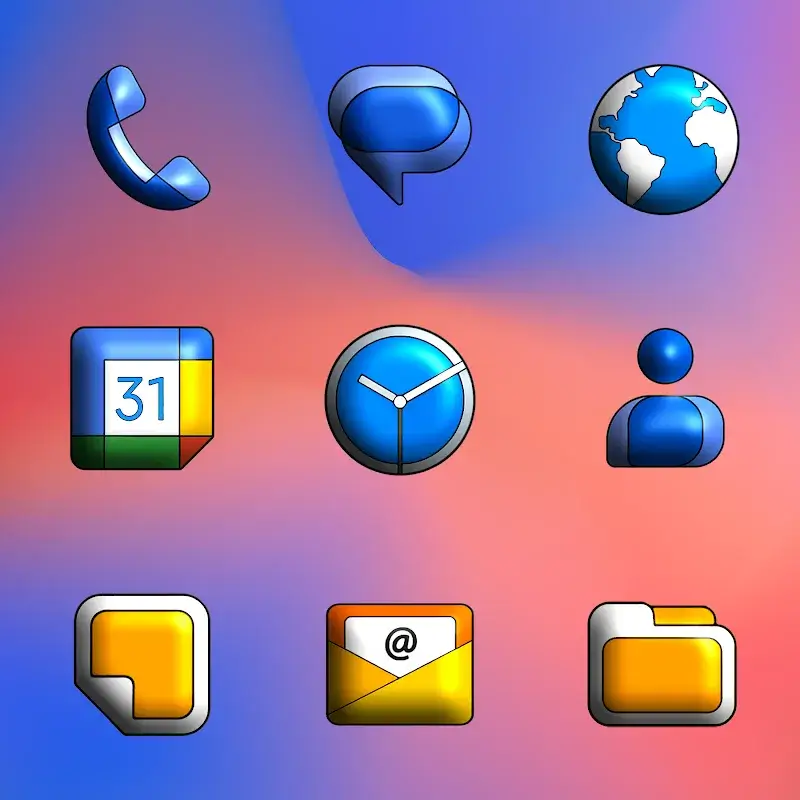 Tangkapan Layar 2 dari Pix, Limitless 3D – Icon Pack
