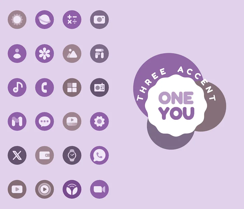 OneYou Three Accent Icons - Screenshot 3