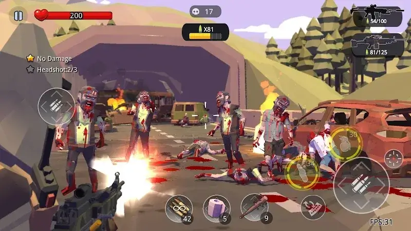 Zombie Battlefield captura de pantalla 5