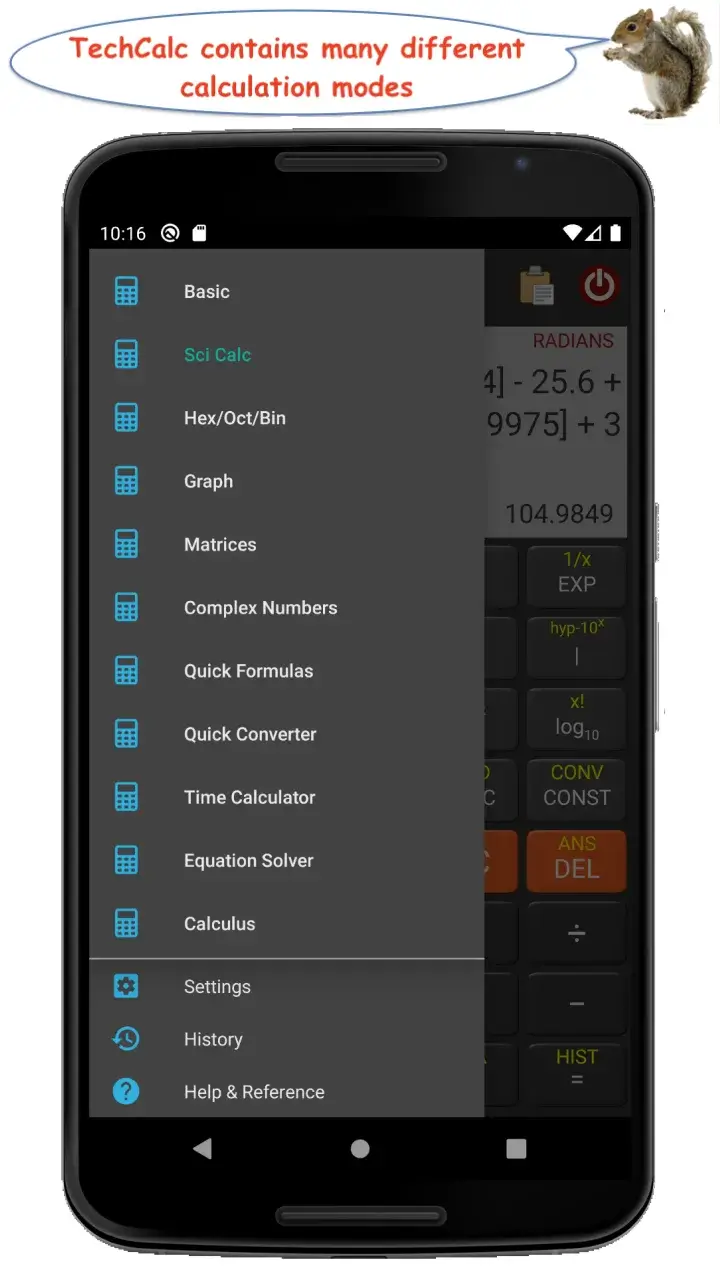 TechCalc+ Calculator screenshot 3