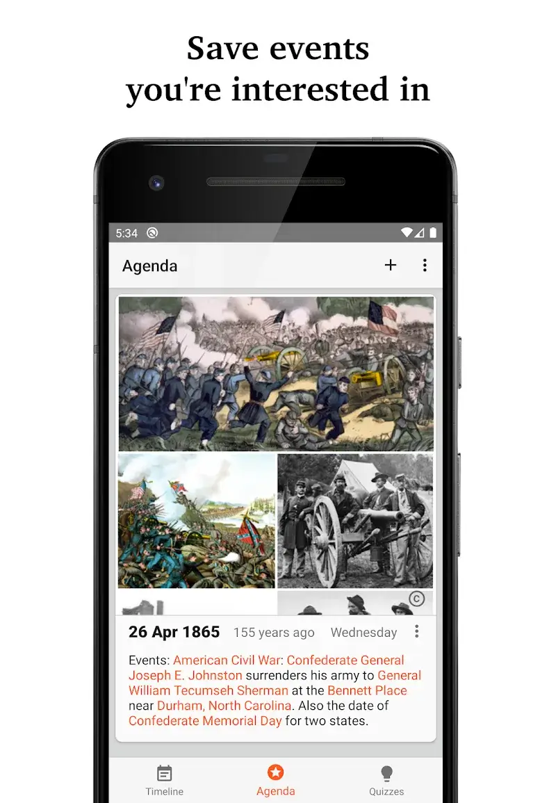 Historical, Calendar MOD APK screenshot 2