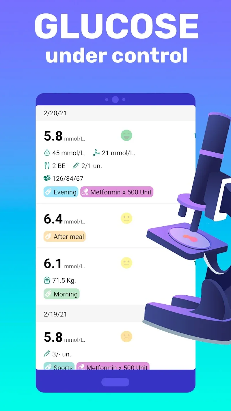 Captura de pantalla 3 de Glucose Tracker