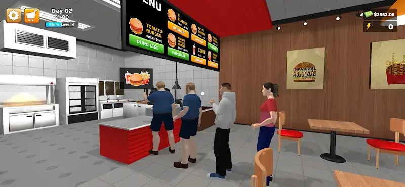Tangkapan layar Burger Simulator! 2