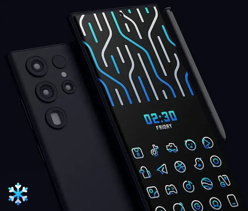 Captura de tela 1 do BlueLine IconPack