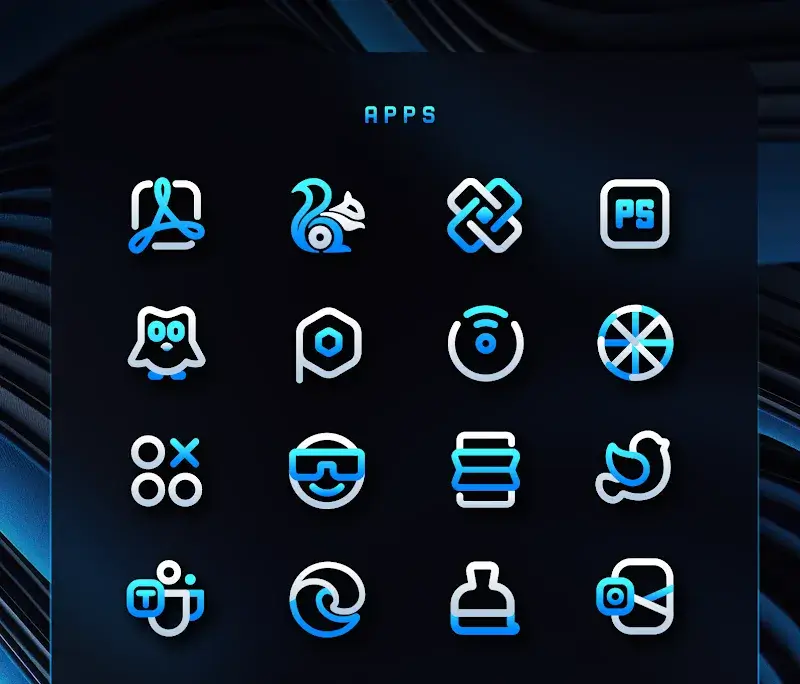 Captura de tela 3 do BlueLine IconPack