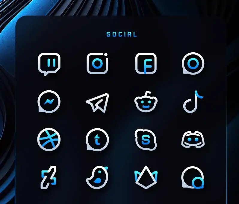 Captura de tela 6 do BlueLine IconPack