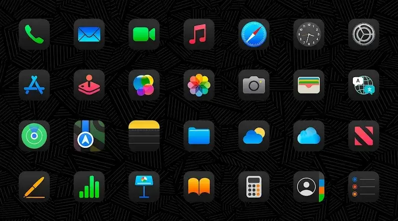 iDarkOS 18 - Icon Pack screenshot 5