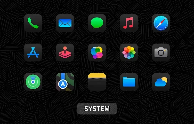 iDarkOS 18 - Icon Pack screenshot 6