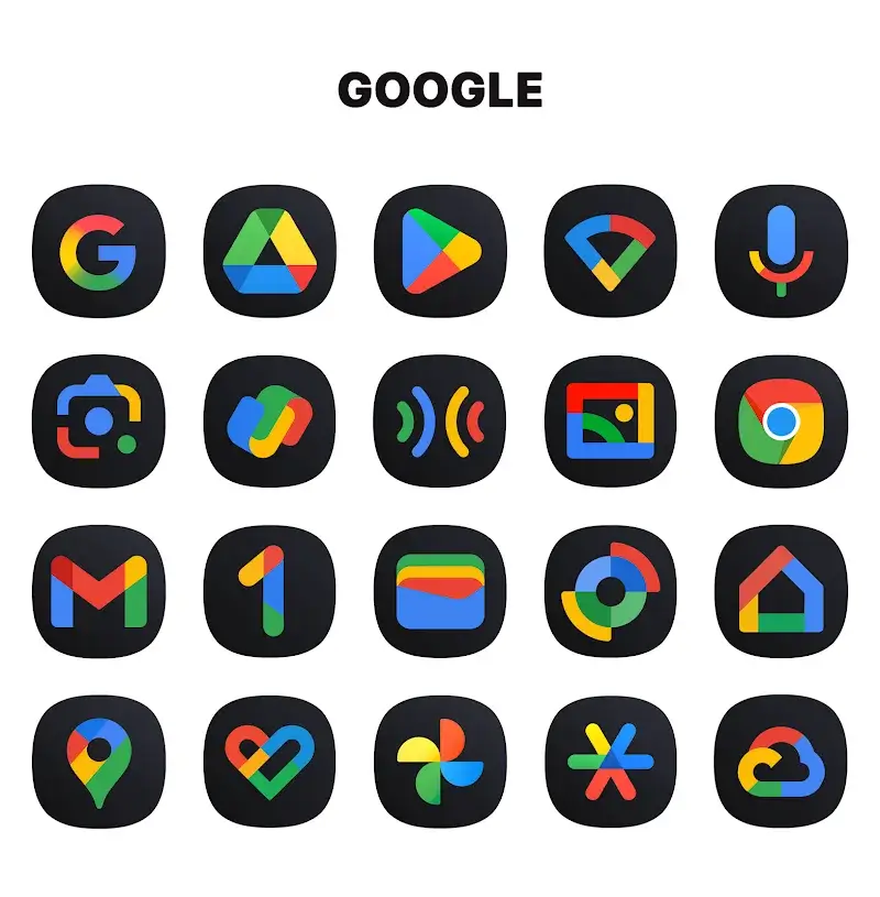 One UI Dark IconPack tangkapan layar 3