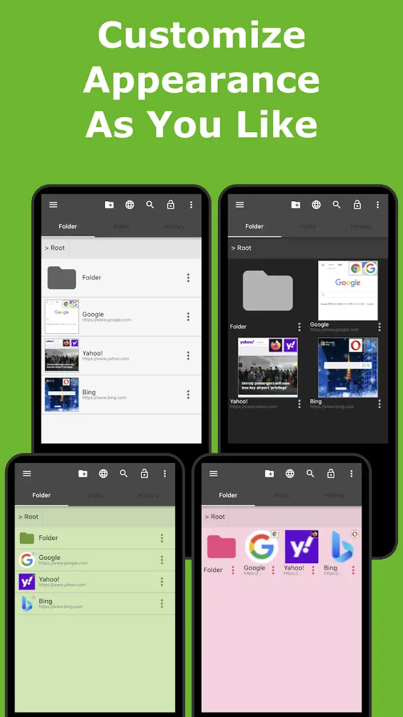 Captura de pantalla de Bookmark Folder 2