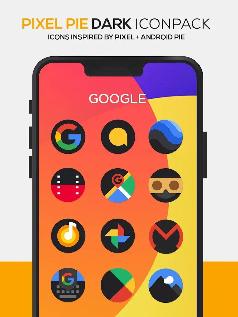 Pixel DARK Icon Pack screenshot 2