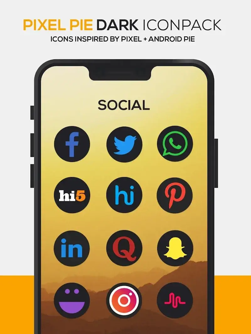 Pixel DARK Icon Pack screenshot 6