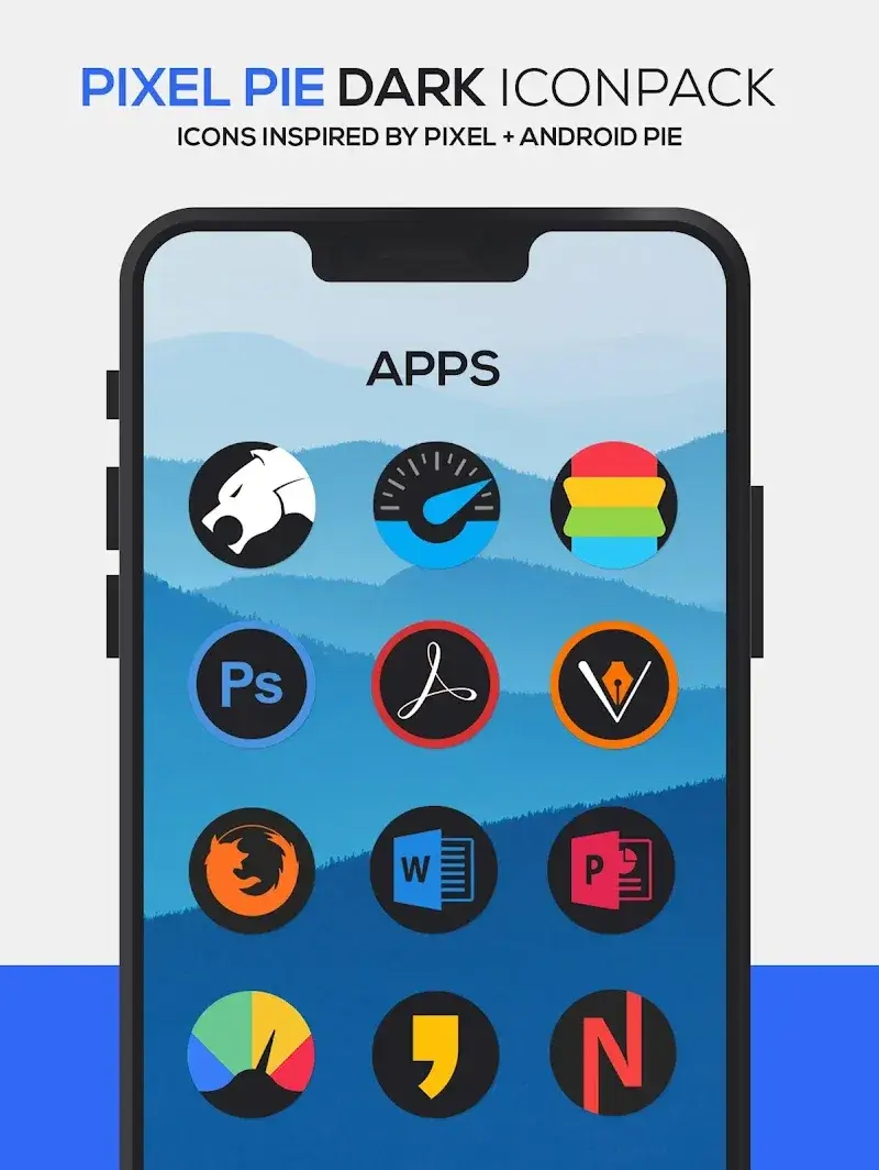Pixel DARK Icon Pack screenshot 4