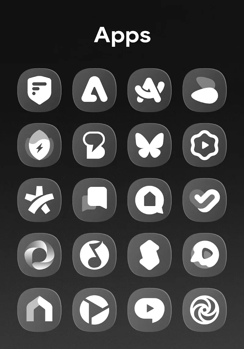 Captura de tela 4 do OneGlass 8 - Icon Pack