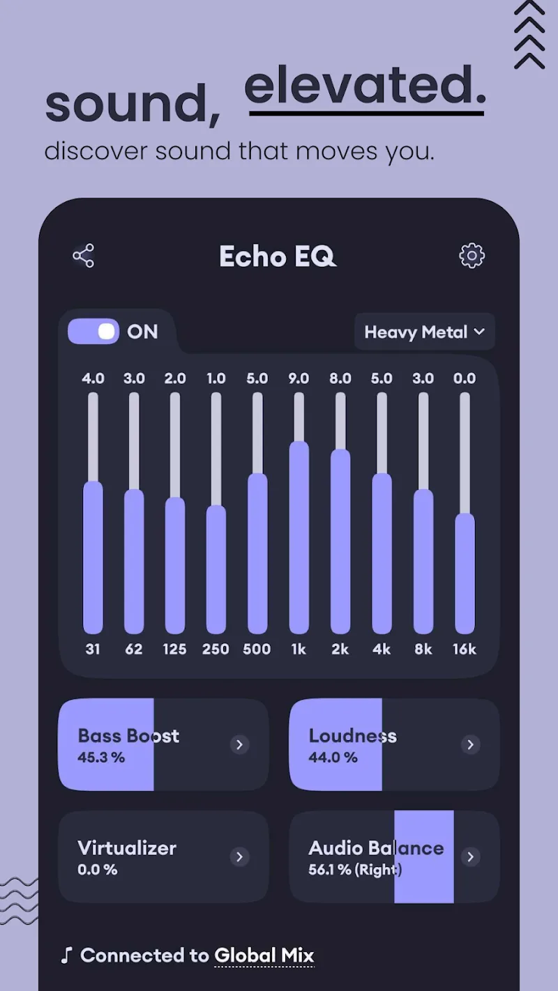 Capture d'écran de l'application Echo Equalizer 1