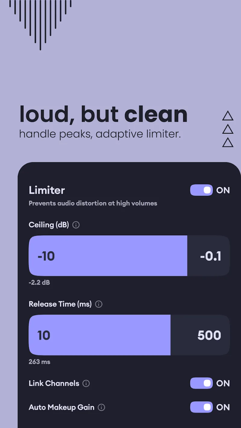 Capture d'écran de l'application Echo Equalizer 6