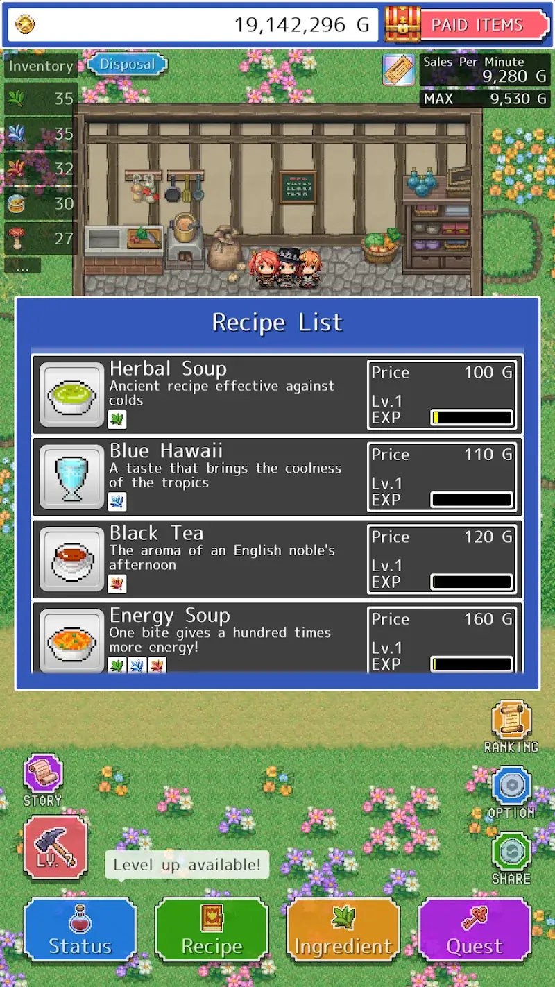 Capture d'écran 4 de RPG Restaurant Idle Hack&Slash