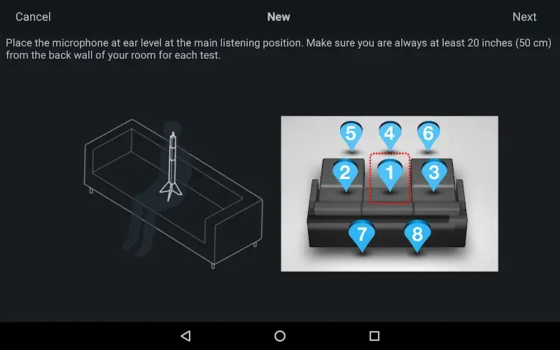Tangkapan layar aplikasi Audyssey MultEQ Editor 6
