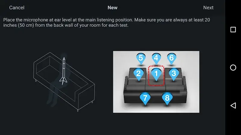 Tangkapan layar aplikasi Audyssey MultEQ Editor 1