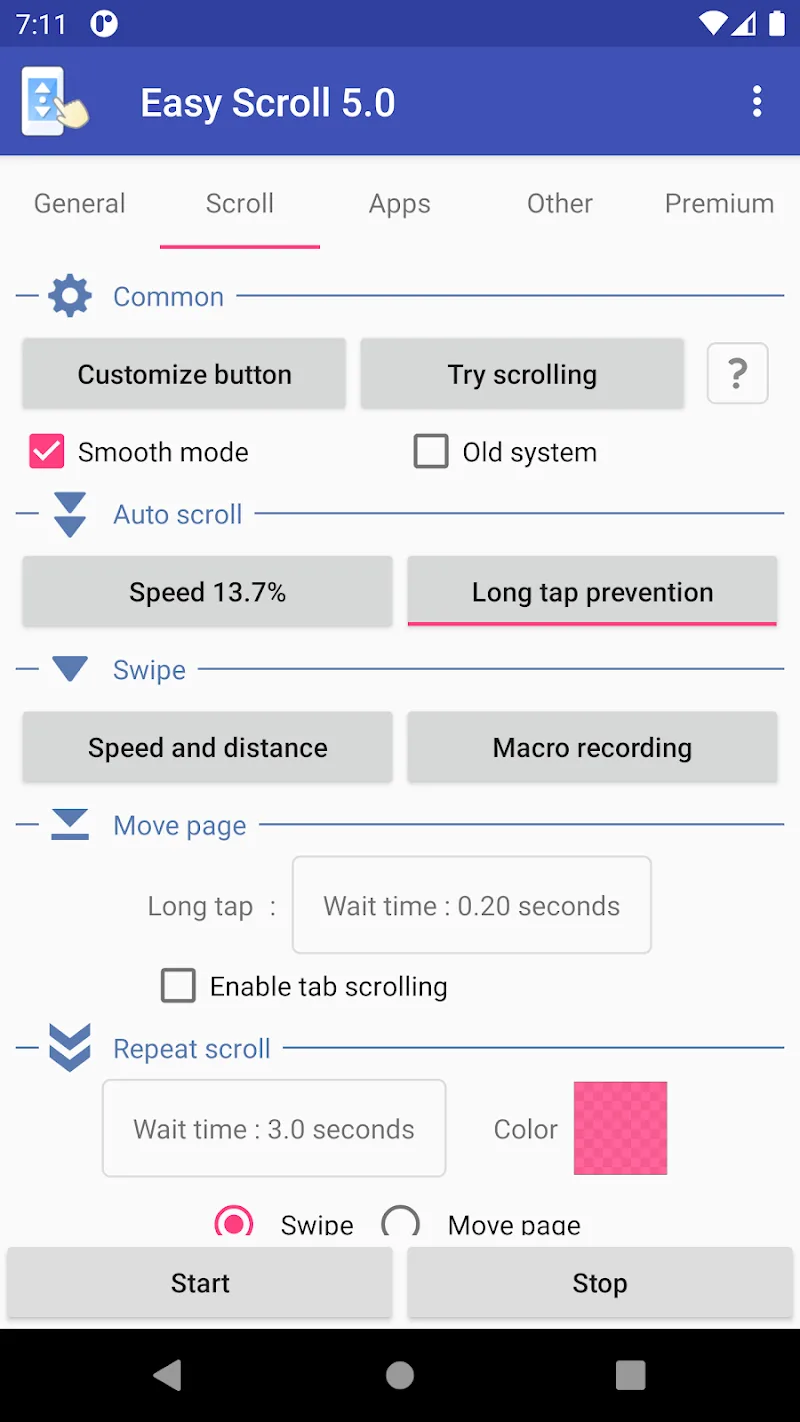 Tangkapan layar Easy Scroll 3
