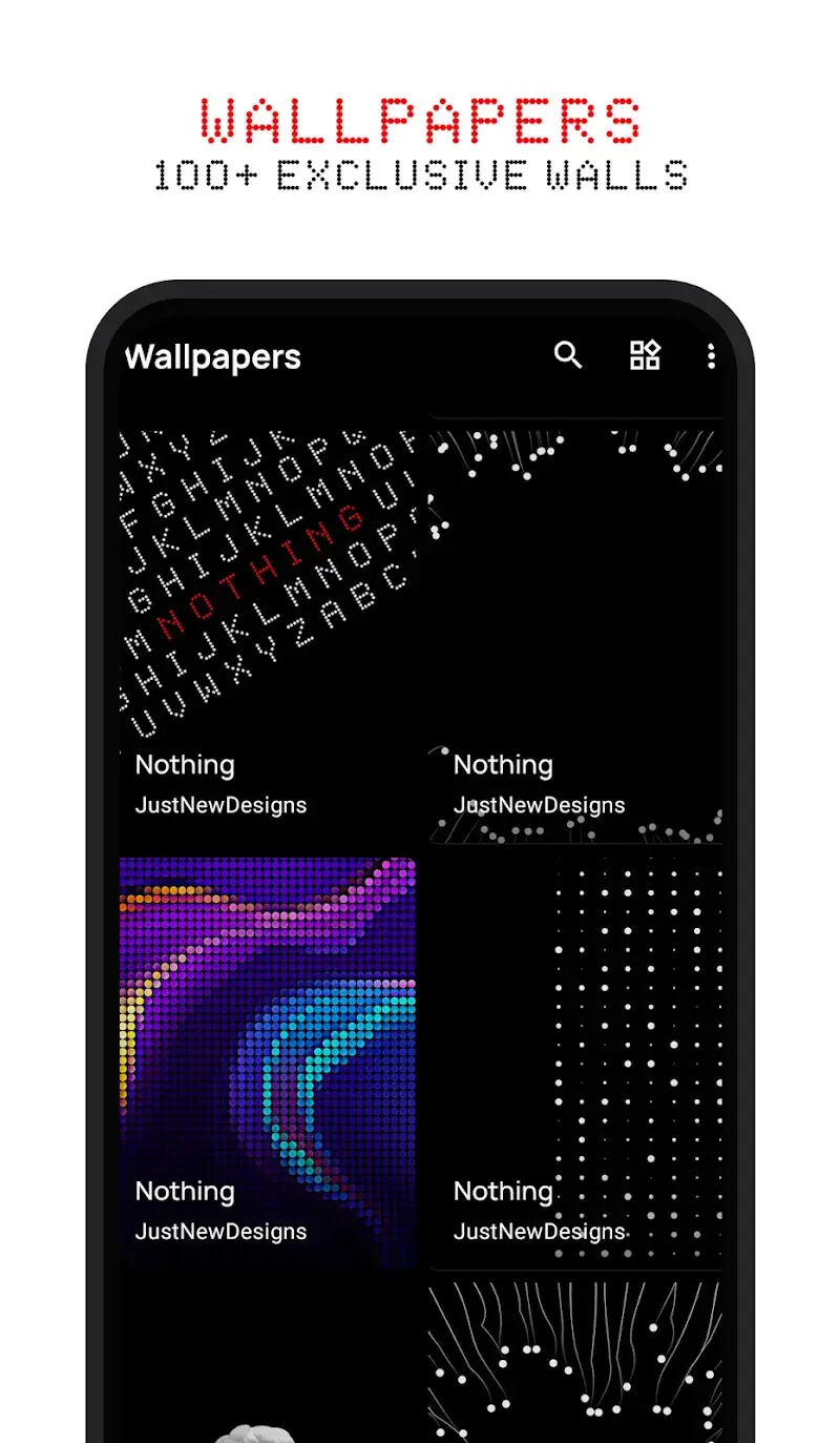 Capture d'écran Dots: Nothing Icon Pack 4