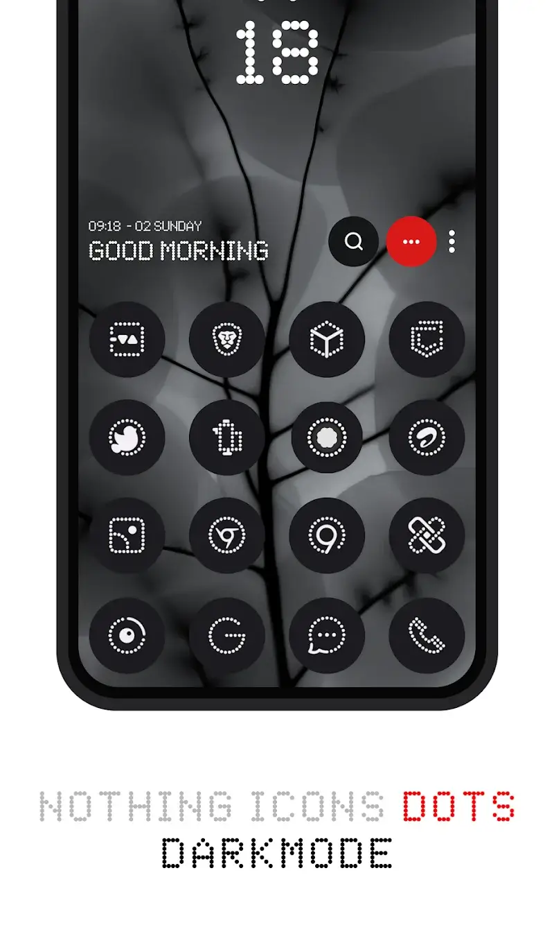 Capture d'écran Dots: Nothing Icon Pack 3
