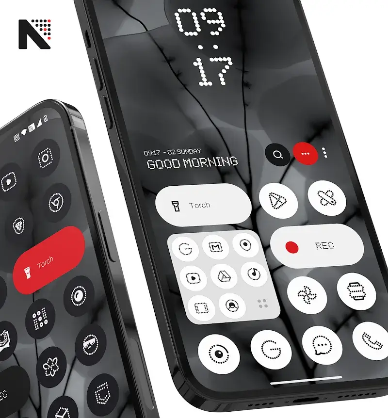 Capture d'écran Dots: Nothing Icon Pack 1