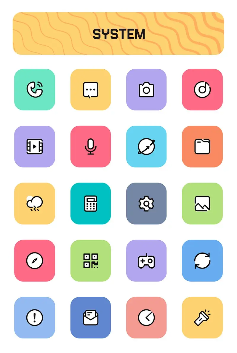 Crayon Adaptive IconPack preview screenshot 2