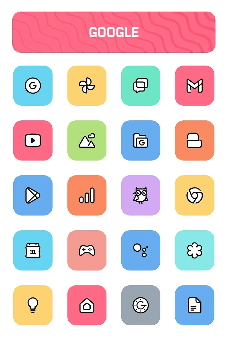 Crayon Adaptive IconPack preview screenshot 4