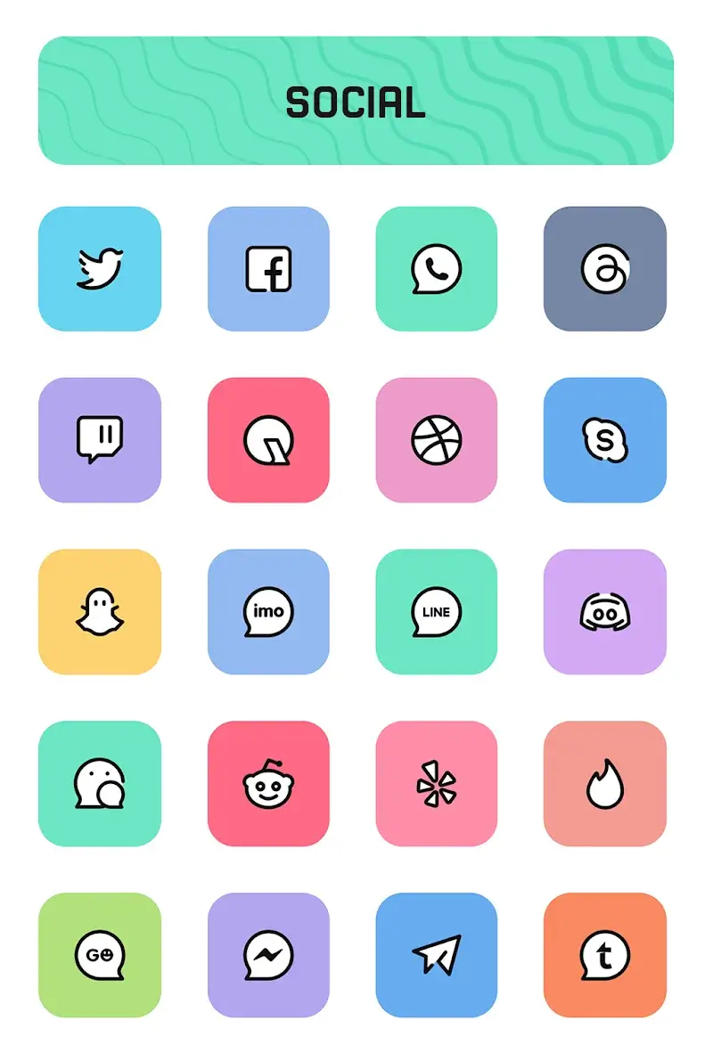 Crayon Adaptive IconPack preview screenshot 3