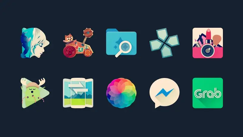 Captura de pantalla 1 de Halo Icon Pack
