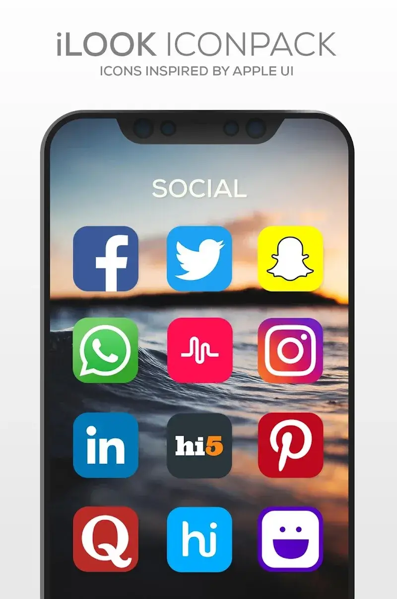 Tangkapan layar iLOOK Icon pack UX THEME 3