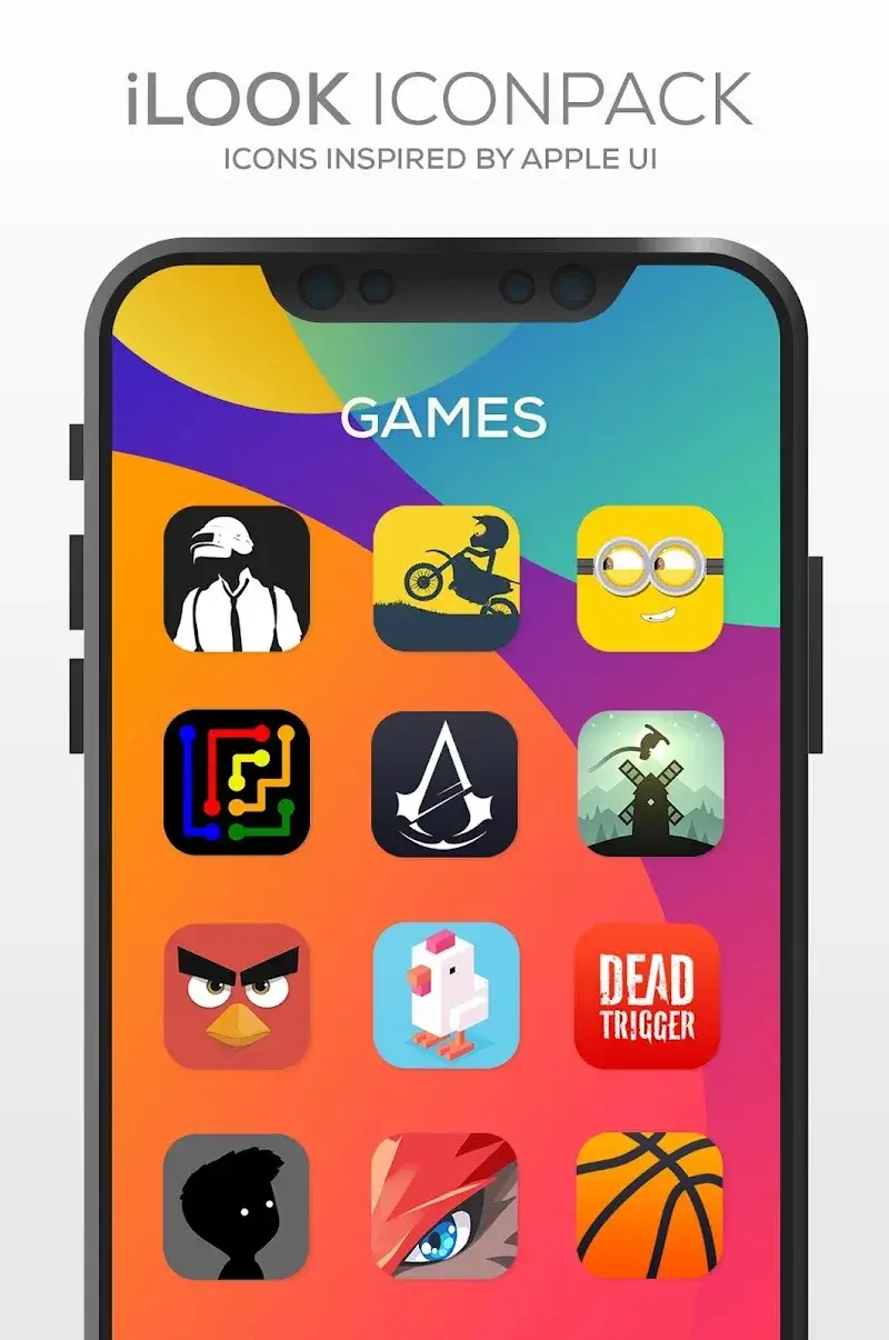 Tangkapan layar iLOOK Icon pack UX THEME 6