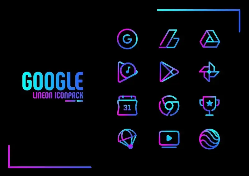 Captura de tela 2 do Lineon Icon Pack: LineX