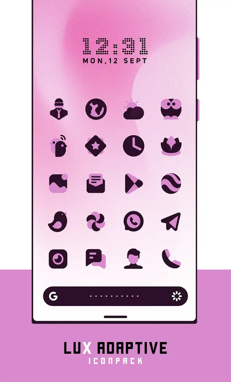 LuX: Adaptive Icon Pack Tangkapan Layar 6