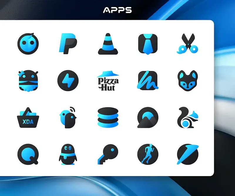 Captura de pantalla 4 de Blue Icon Pack: LuXBlue