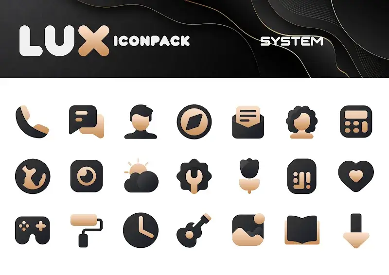 Gold IconPack : LuXGold screenshot 3