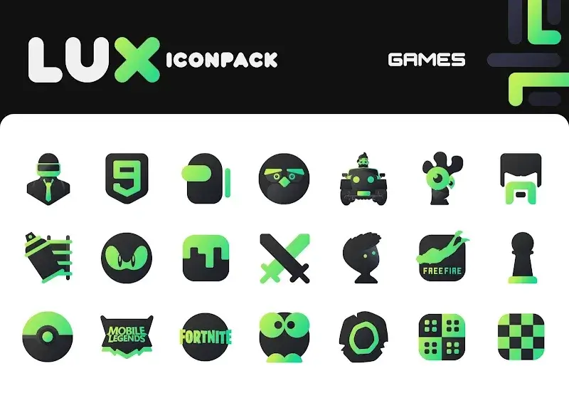 Green Icon Pack: LuX screenshot 6