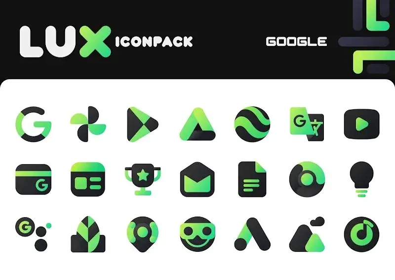 Green Icon Pack: LuX screenshot 3