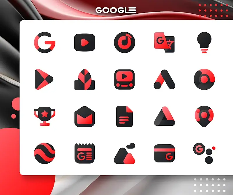 Red IconPack: LuXRed screenshot 1
