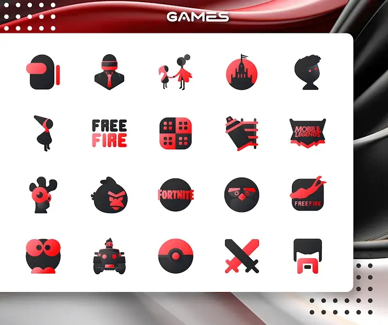 Red IconPack: LuXRed screenshot 4