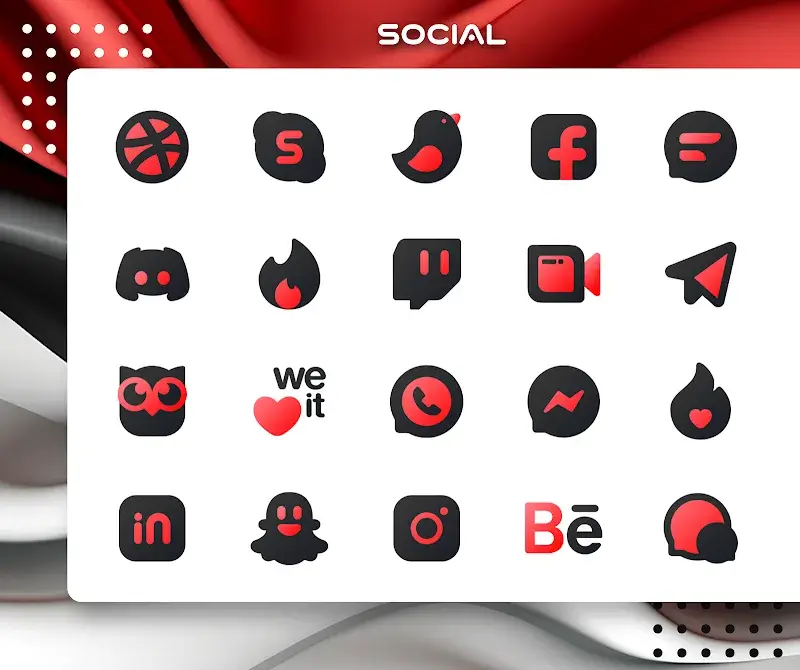 Red IconPack: LuXRed screenshot 5