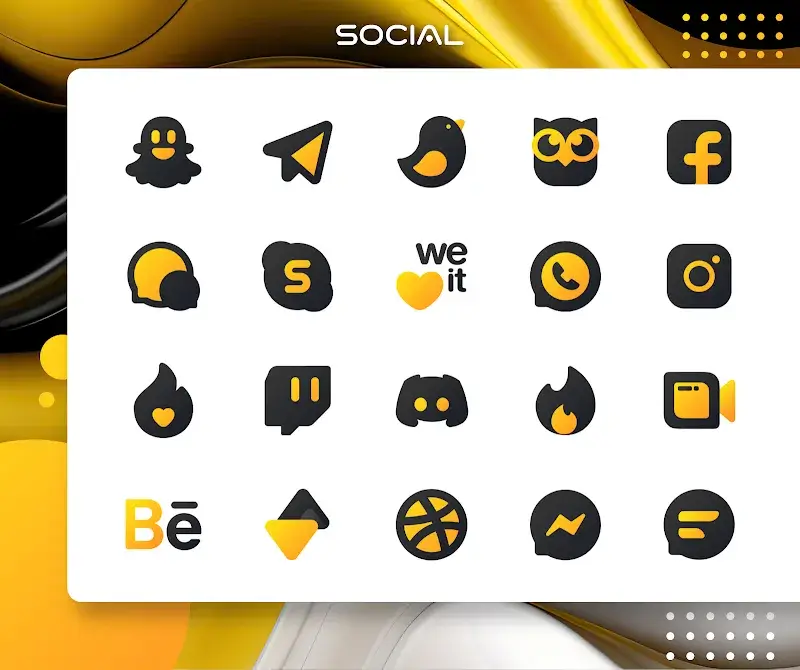 Yellow IconPack: LuXYellow screenshot 1