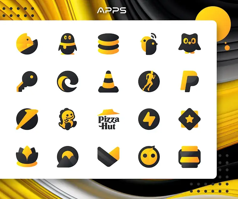 Yellow IconPack: LuXYellow screenshot 4