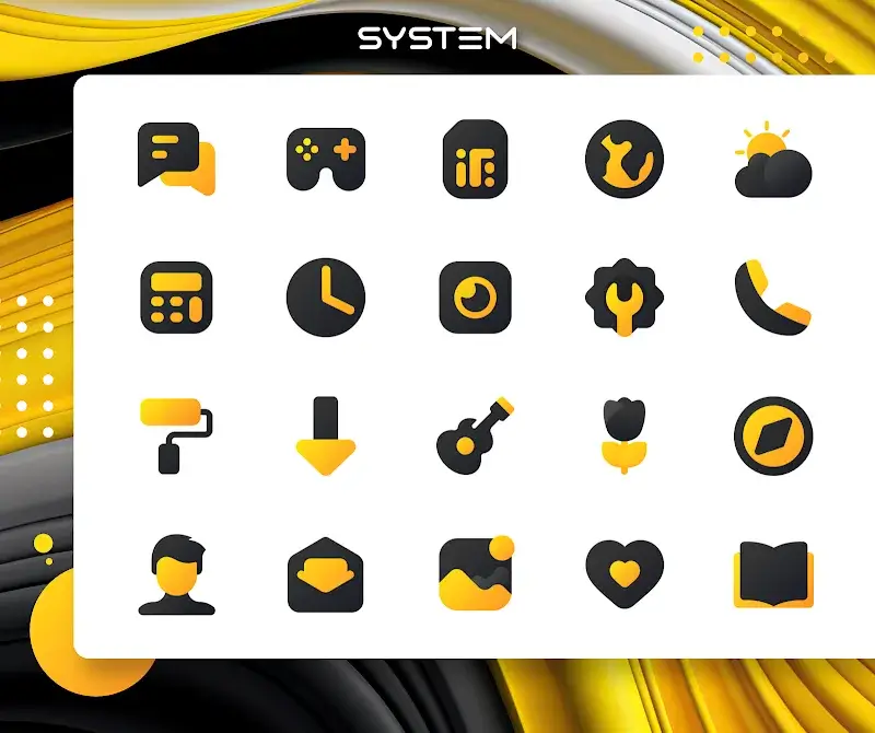 Yellow IconPack: LuXYellow screenshot 3