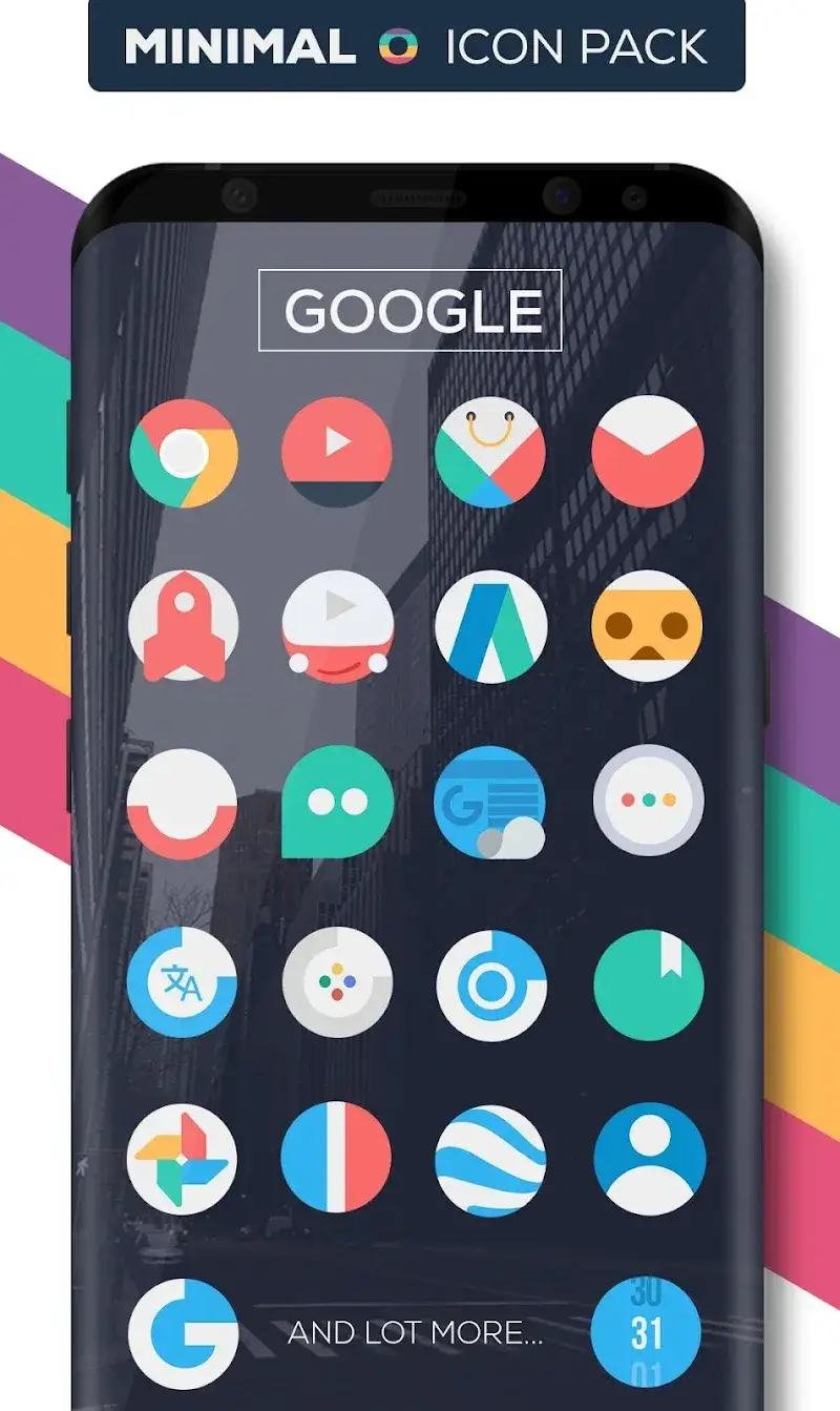 Minimal O – Icon Pack captura 3