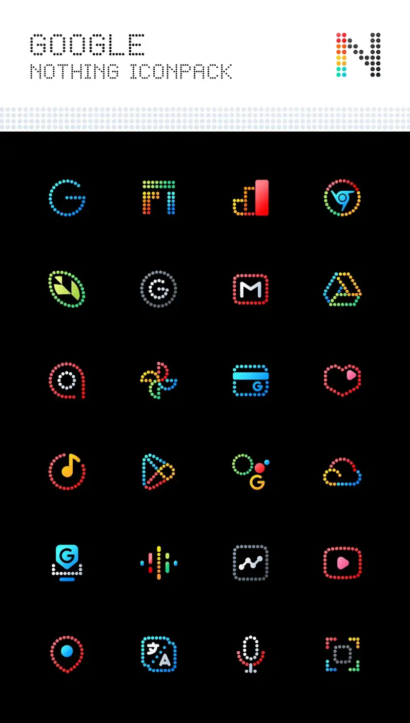 Capture d'écran Neon : Dots Iconpack 4