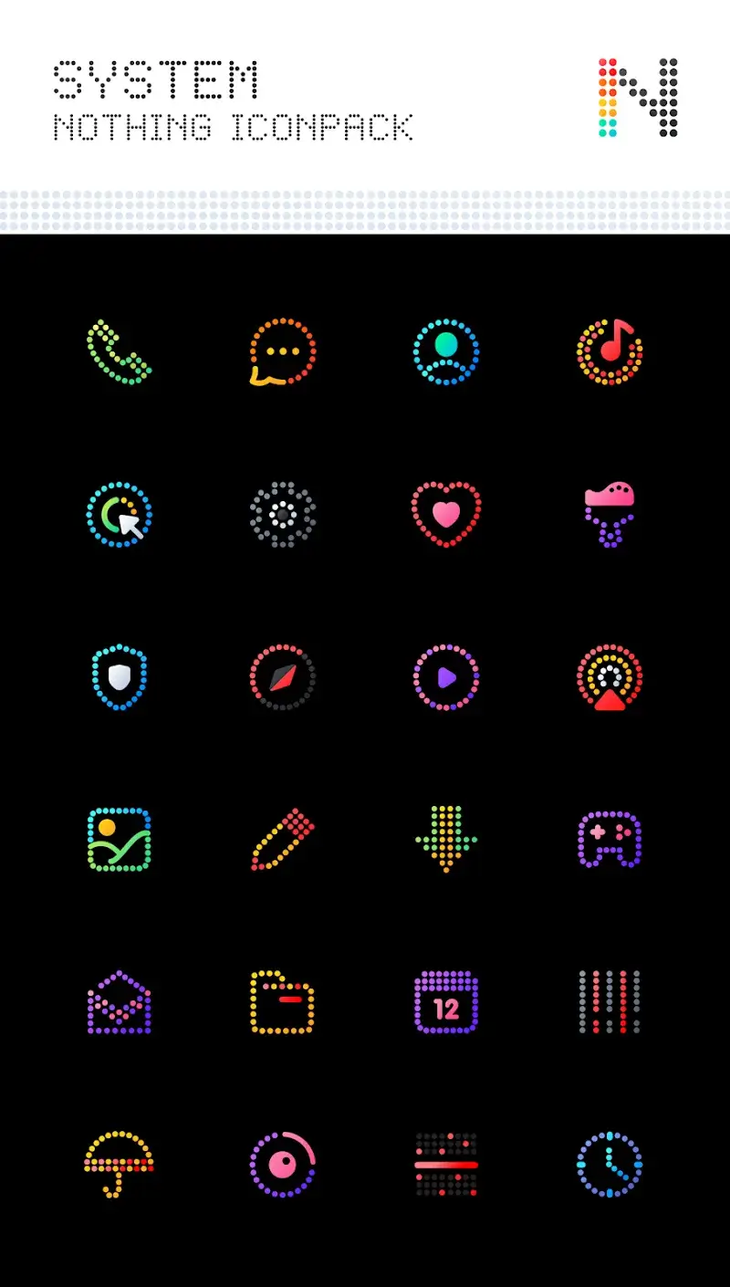 Capture d'écran Neon : Dots Iconpack 2